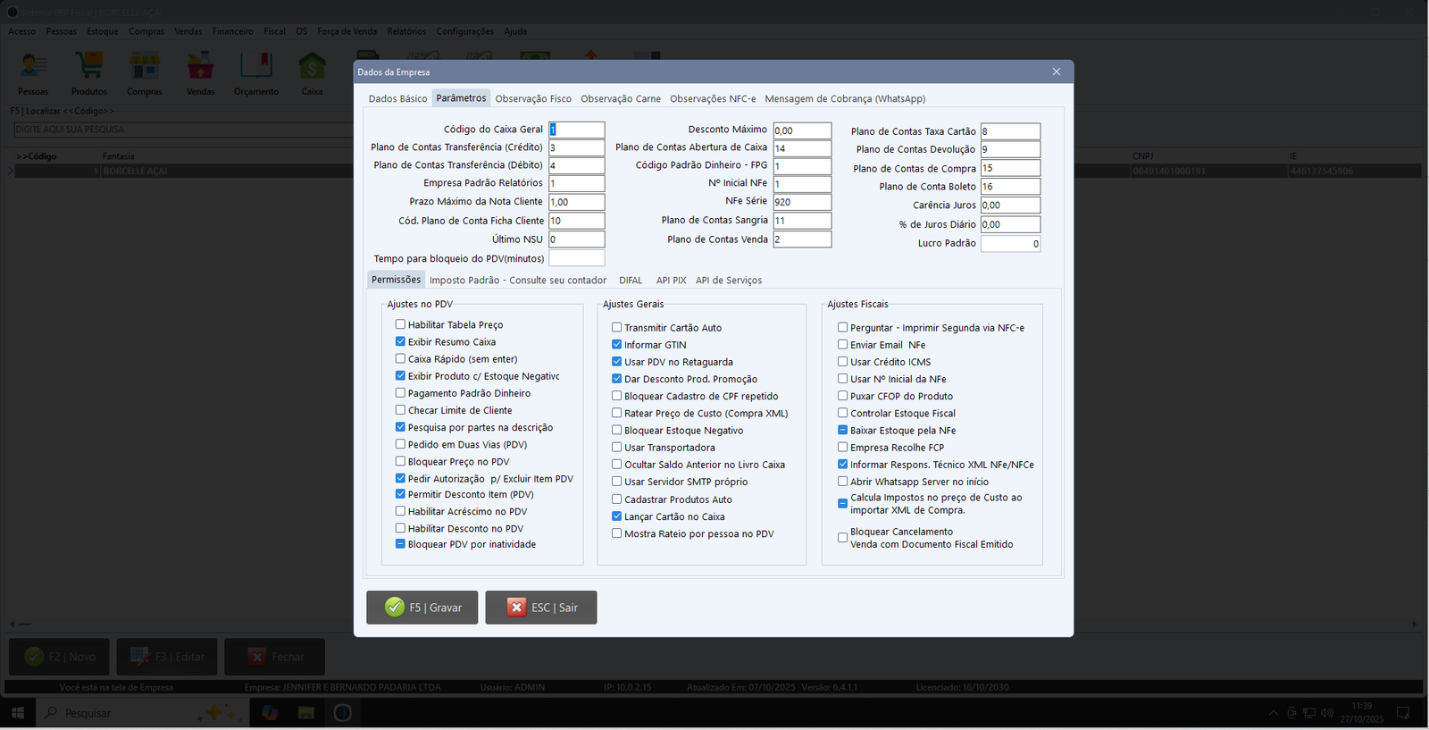 Menu Principal